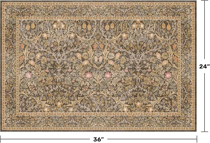 Brown Washable Entry Rug - Image 2
