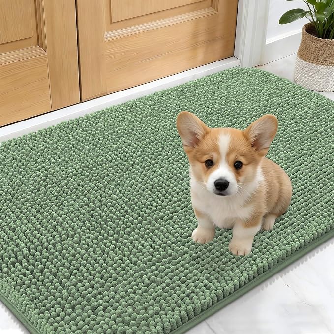 OLANLY Dog Door Mat for Muddy Paws 30x17, Absorbs Moisture and Dirt, Absorbent by OLANLY