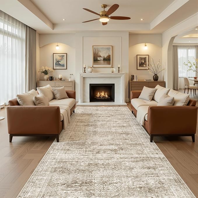 4x10 Wide Hallway Runner Rug: Washable Soft Rug Runners - Image 3