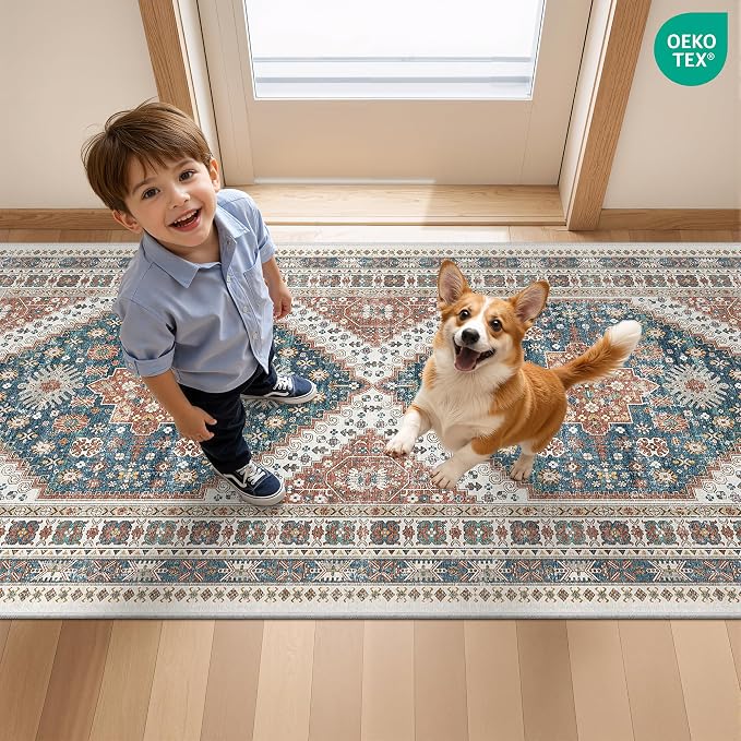 Hallway Runner Rug 2x12, Extra Long Washable Runner Rugs - Image 9