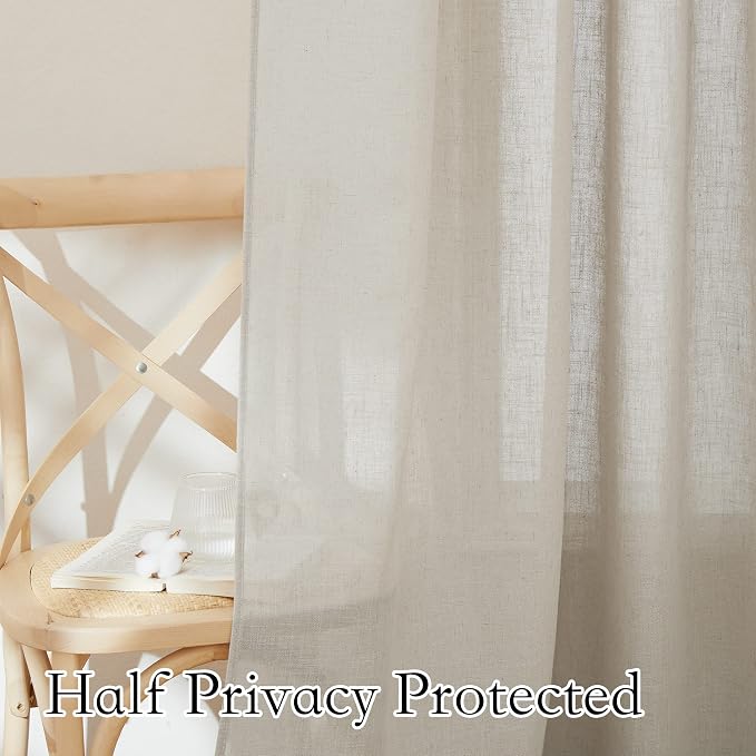 RYB HOME Sheer Curtains 63 inches - Image 4
