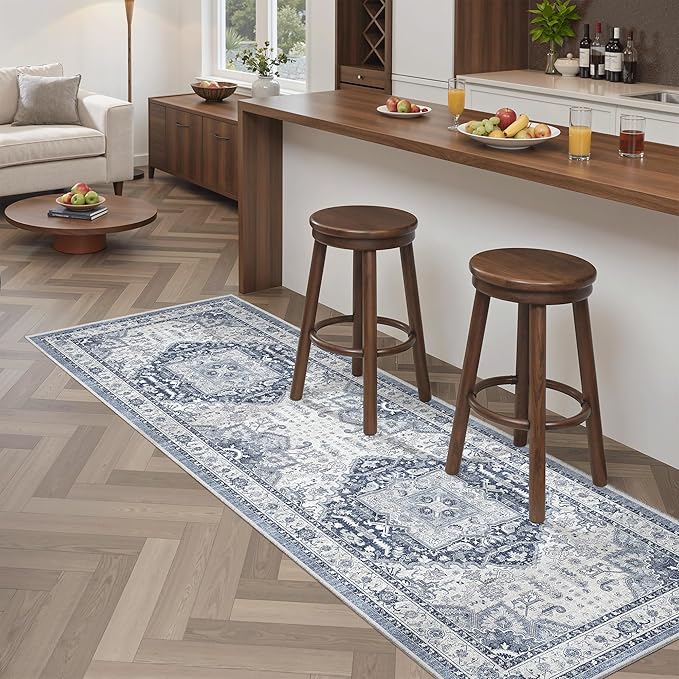 Madane Washable Runner Rug 2x6, Ultra-Thin Non-Slip Non-Shedding Hallway Runner by Madane