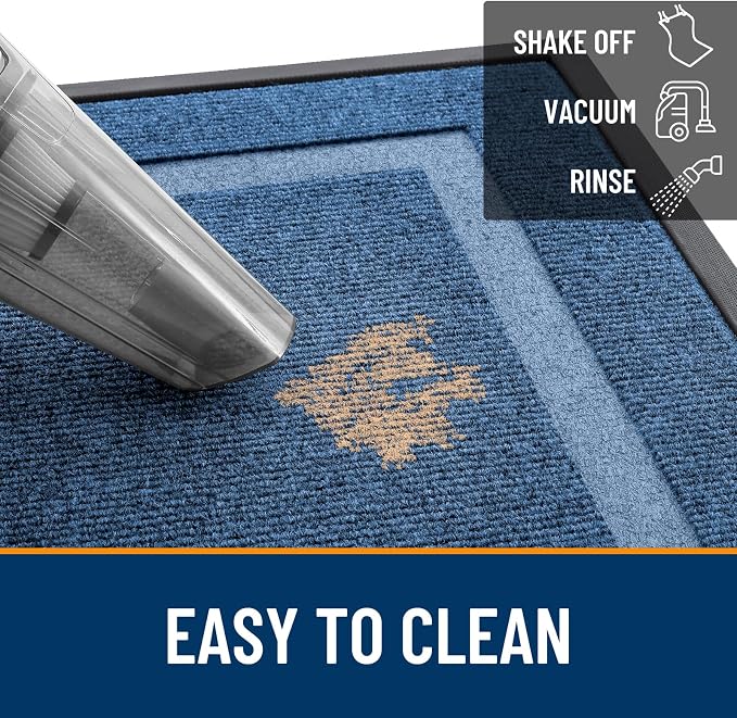 OLANLY Front Door Mat Outside 33x21, All-Season Heavy-Duty Rubber Doormat | - Image 6