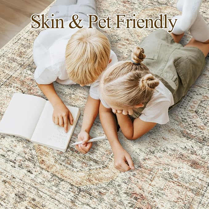 Washable Area Rug 8x10, Large Soft Rugs - Image 4