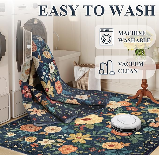 DUKINO 2.6x8 Runner Rug, Washable Runner Rug - Image 8