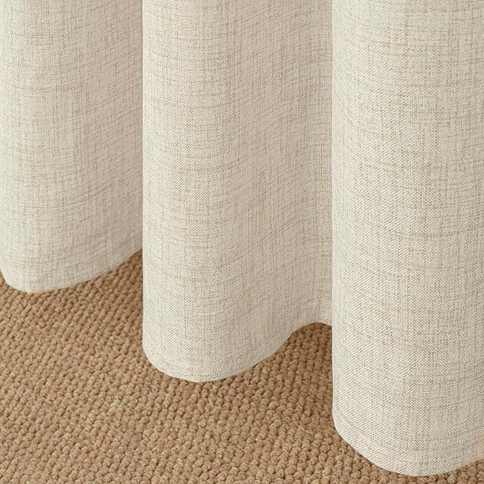 YoungsTex Linen Kitchen Window Curtains 40 Inch Length, Short Light Filtering - Image 8