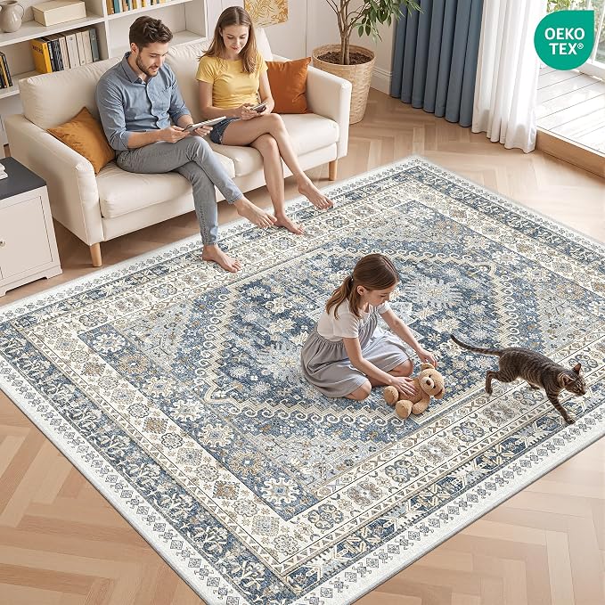 Area Rugs 5x7, Ultra-Thin Washable Rugs - Image 9