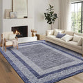 GarveeHome Modern Geometric Area Rug 4x6 Distressed Bordered Washable Non Slip by GarveeHome