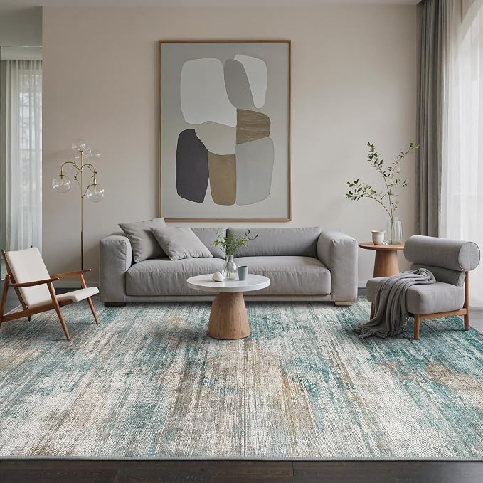BEIMO Area Rugs 6x9 for Living Room Bedroom, Modern Abstract Machine Washable - Image 3