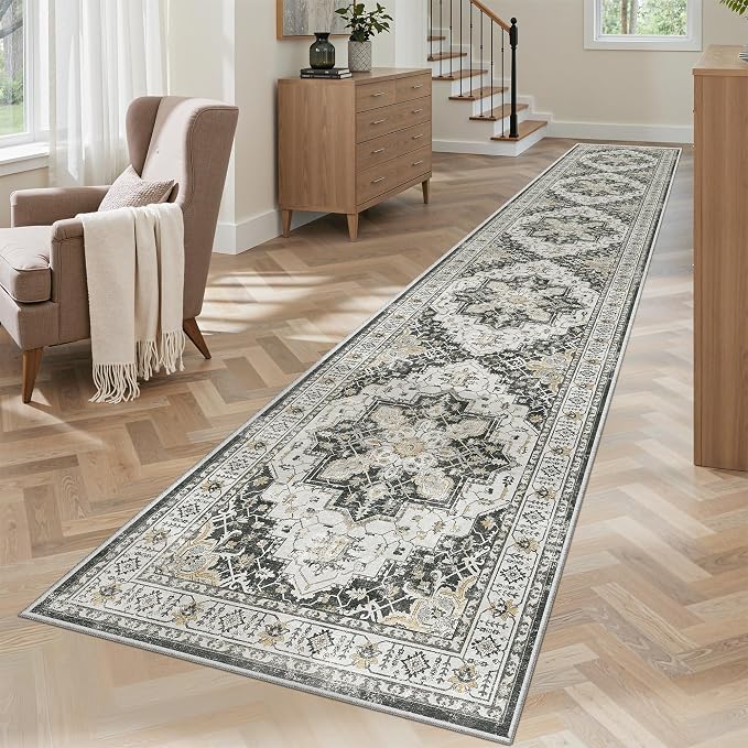 Madane Hallway Runner Rug 2x12, Extra Long Washable Runner Rugs by Madane