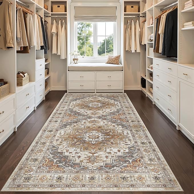 Madane Hallway Runner Rug 4x8 Wide: Washable Thin Runners - Image 3