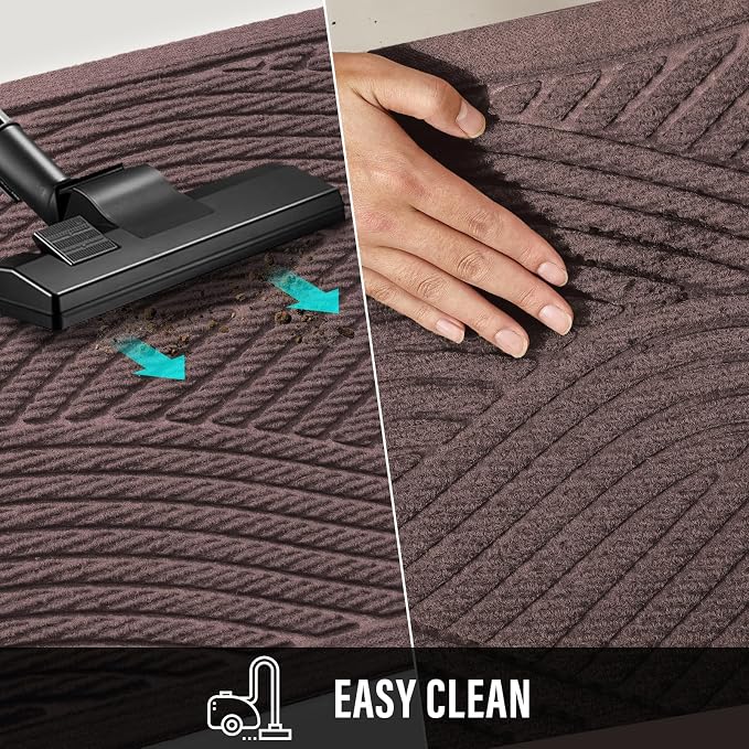 HIYARD Sturdy Front Door Mat, Absorbent Muddy Dirt Resist Welcome Door Mats - Image 7