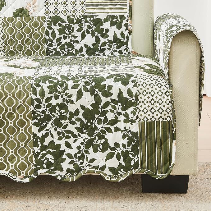 Great Bay Home Reversible Patchwork Chair Cover - Image 2