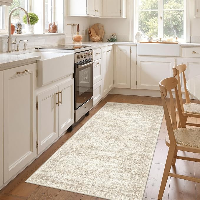 3x8 Runner Rug Non Slip Washable by Restydon