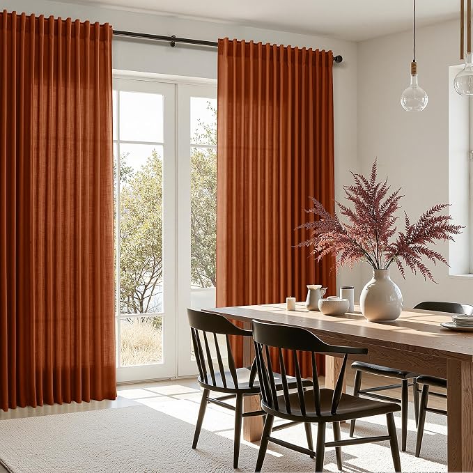 Nanspring Extra Wide Linen Curtains - Image 7