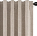 Topfinel Linen Blackout Curtains 63 Inch Long by Topfinel