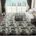 Ophanie Black Gold and Grey Area Rugs by Ophanie