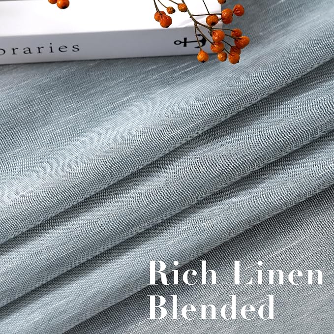 H.VERSAILTEX Linen Curtains Flax Linen Blended Curtain Panels - Image 4
