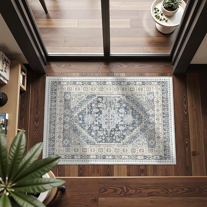 Entryway Rug - 2x3 Washable Rug Runner by Restydon