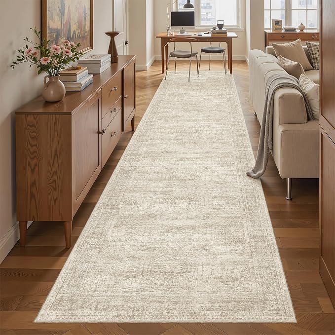 Runner Rug 2'6" x 12' Washable Non-Slip Runner Rugs by Soalmost