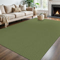 KOZYFLY Washable Area Rug 6x9 ft Rubber Backed Non Slip Rugs by KOZYFLY