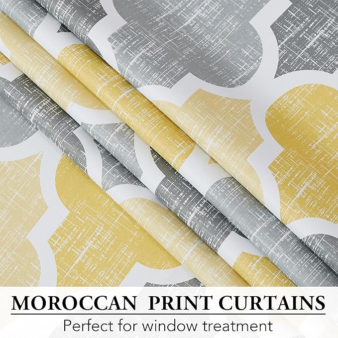 Beauoop 100% Blackout Curtains 84 Inches Long 2 Panels - Image 4