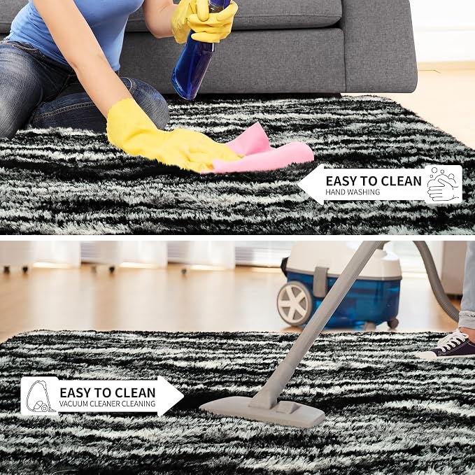 Tepook Fluffy Large Rugs for Living Room, Shag Area Rug 6x9 Soft Carpet for - Image 7