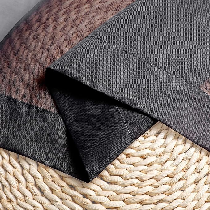OWENIE Black Sheer Kitchen Valance - Image 5