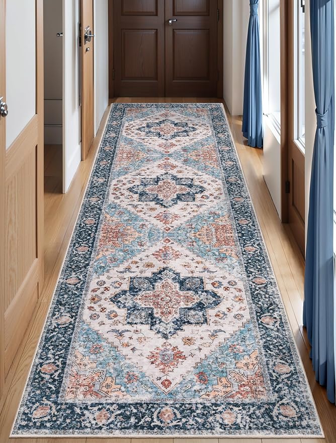 SERISSA Boho Washable Runner Rug by SERISSAHomeDecorCollection