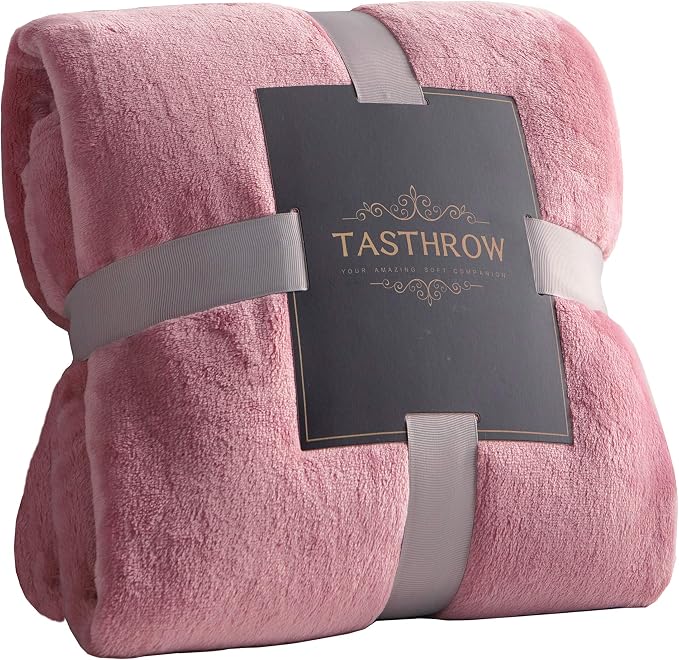 TASTHROW Large Flannel Fleece Throw Blanket, 90×108 Inch by TASTHROW