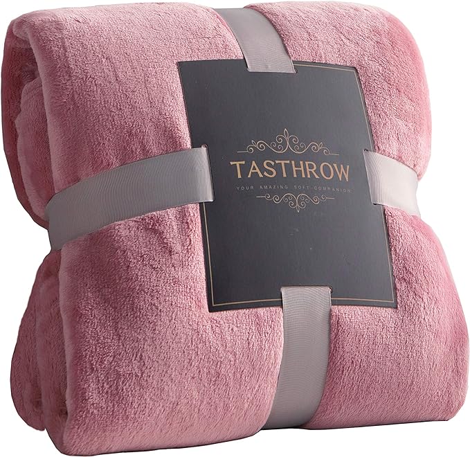 TASTHROW Large Flannel Fleece Throw Blanket, 60×80 Inch by TASTHROW