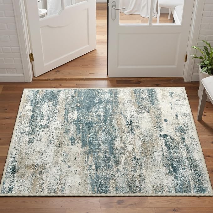2x3 Rugs for Entryway Entrance Kitchen Bathroom, Machine Washable Modern - Image 2