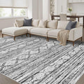 Nakagishi Area Rug Living Room Rugs: 7X9 Machine Washable Boho Large Neutral by NakagishiAreaRug