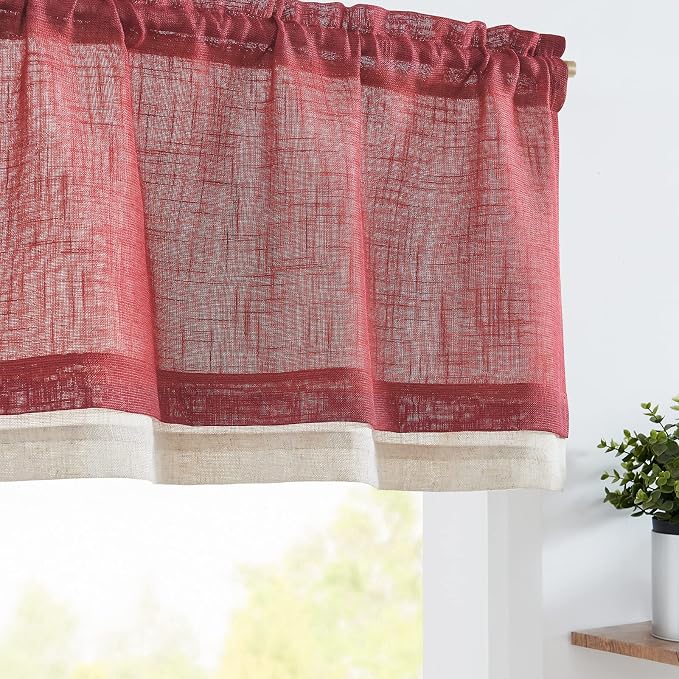 jinchan Linen Farmhouse Valances by JINCHAN