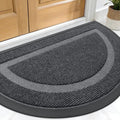 OLANLY Half Circle Door Mat Indoor Outdoor Entrance Welcome, Waterproof by OLANLY
