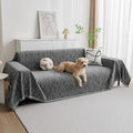 MYSKY HOME Couch Covers for Sofa, Dog Couch Cover Protector, Dark Grey Lines by MYSKYHOME