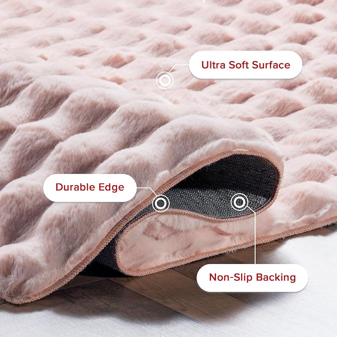 nuLOOM 5' x 8' Cozy Plush Area Rug, Machine Washable, Soft Fluffy Shag Carpet - Image 6