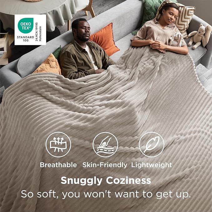 Bedsure GentleSoft Large Fleece Blanket - Image 2