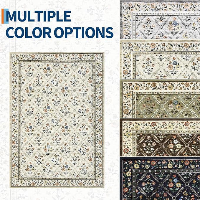 Washable Kitchen Rugs Non Slip 2x6 Hallway Runner Rug Stain Resistant Low Pile - Image 8