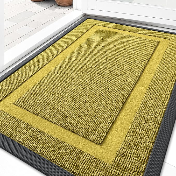 OLANLY Front Door Mat Indoor Outdoor Entrance, Waterproof All-Season, by OLANLY