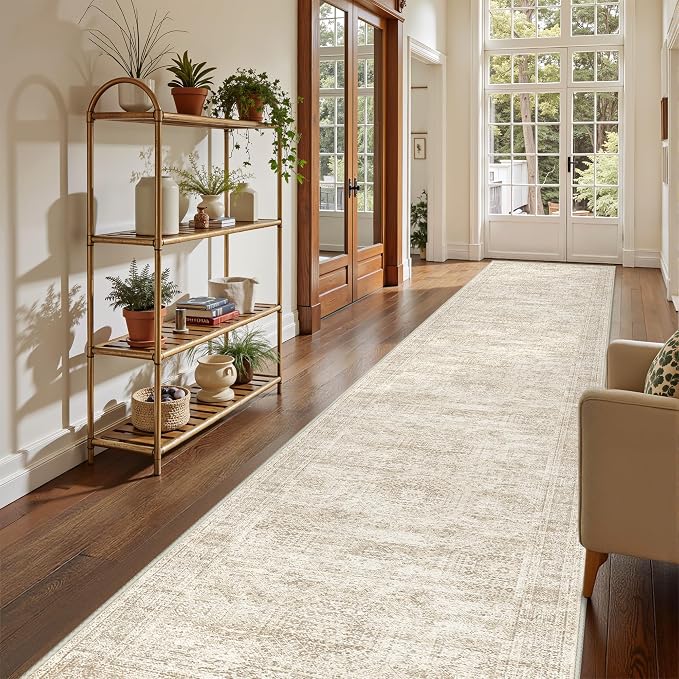 3x14 Washable Runner Rug for Hallway, Non-Slip Long Hallway Runner for Entryway - Image 4