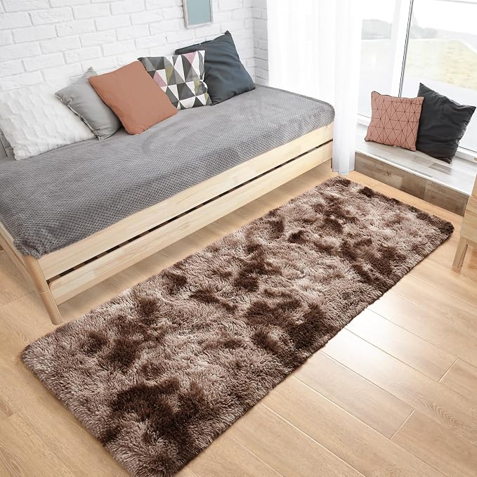 Tepook Fluffy Runner Rugs for Bedroom Aesthetic 2x6 Feet, Shag Soft Bedside Rug - Image 7