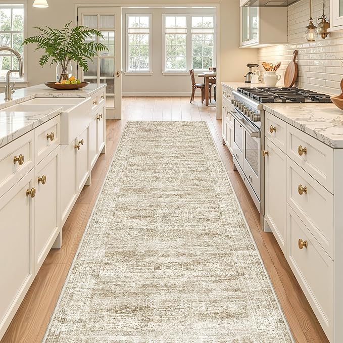Kitchen Runner Rugs Non Skid Washable by Restydon