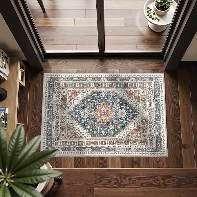 Entryway Rug - 2x3 Washable Rug Runner by Restydon