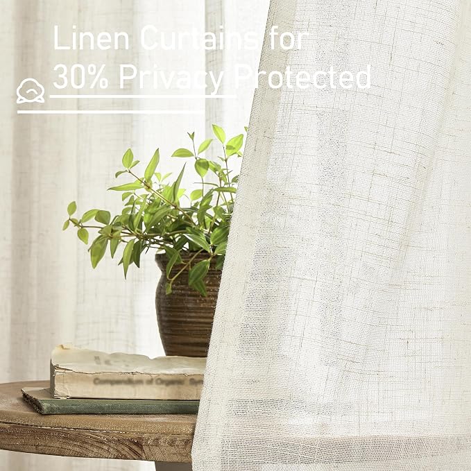 LAMIT Natural Linen Blended Curtains - Image 5