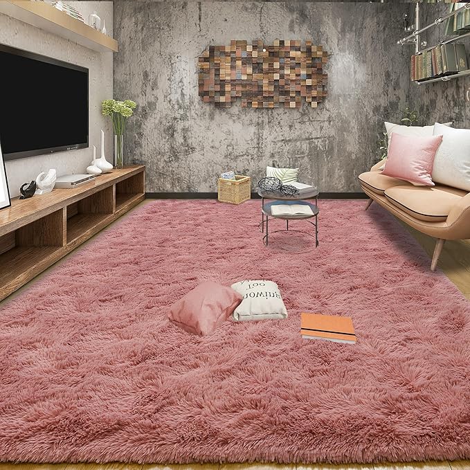Tepook Super Soft Fluffy Rugs for Living Room, Shag 6x9 Area Rugs for Bedroom by Tepook