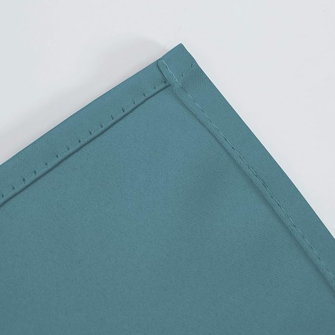 LEMOMO Sea Teal Thermal Blackout Curtains/52 x 54 Inch/Set of 2 Panels Room - Image 7