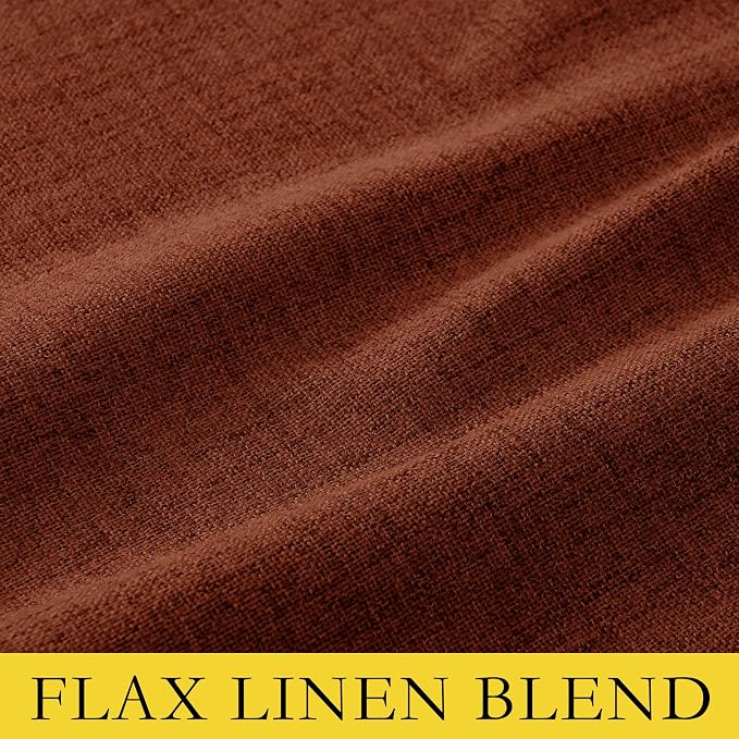 NICETOWN 100% Absolutely Blackout Linen Curtains - Image 9