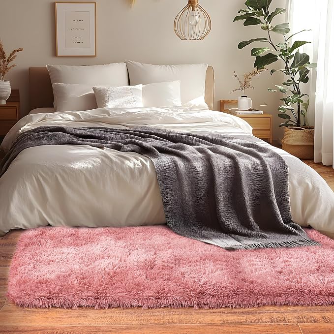 Runner Rugs for Bedroom 2x6 Rug Runners for Hallways Non Slip Soft Shag Bedside - Image 2