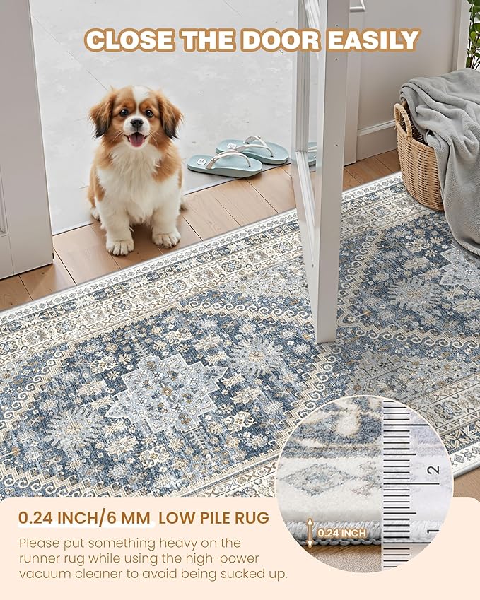 Area Rugs 5x7, Ultra-Thin Washable Rugs - Image 6